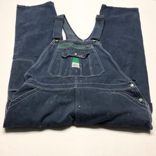 Liberty Overalls Men  s 42x28 Blue Denim Bib Carpenter Farmer Painter Work