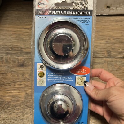 Danco 10551 Universal Tub Drain Trim Kit, Chrome New In Package