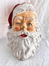 Vintage paper mache composite Santa decor 1930-1940