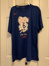 Philadelphia 76ers Nike Blue Unite Playoff Shirt - 2XL - EUC