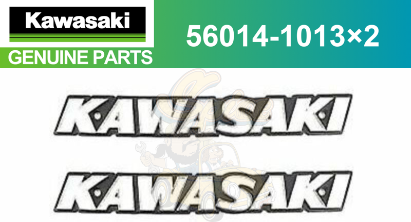 Kawasaki KZ1000 Fuel Tank Emblem set NEW OEM Parts 56014-1013 ×2
