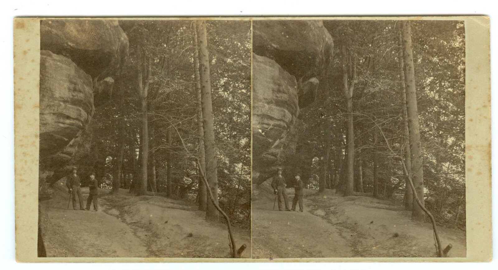 B5950~ ENGLAND  High Rocks Tunbridge Well Kent UK Stereoview
