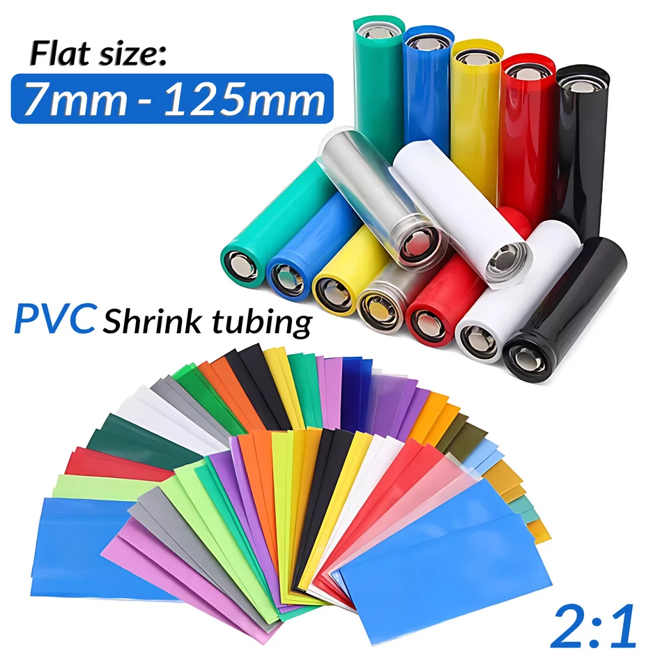 COOBETTER PVC Heat Shrink Tubing Electric Insulation Tube Heat Shrink Wrap Cable Sleeve