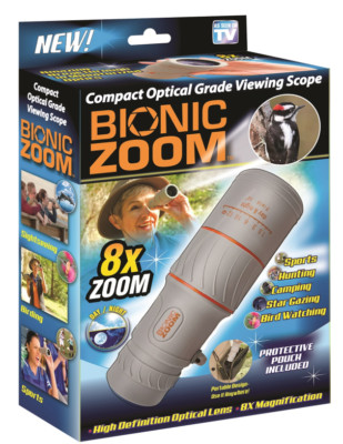 Bionic Zoom - Compact Optical Grade Viewing Scope, 8x Zoom - As Seen on TV