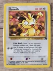 Pokemon TCG Card Vintage Meowth 62/82 Team Rocket Set Unlimited WOTC 2000 LP-NM