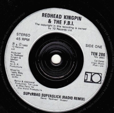 Redhead Kingpin And The FBI - Superbad, Superslick (7'', Single, Sil)