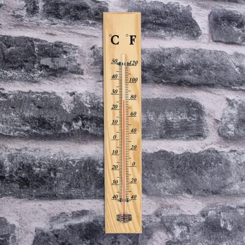 High Quality Wood Thermometer for Garden and Home Décor Celsius and Fahrenheit - Picture 1 of 12