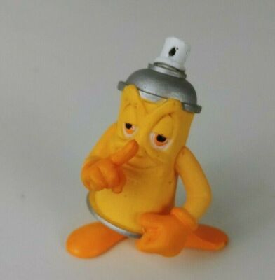 The CAN CREW Urban Spray Cans Mellow Yellow figurine collectible retired 1.5''
