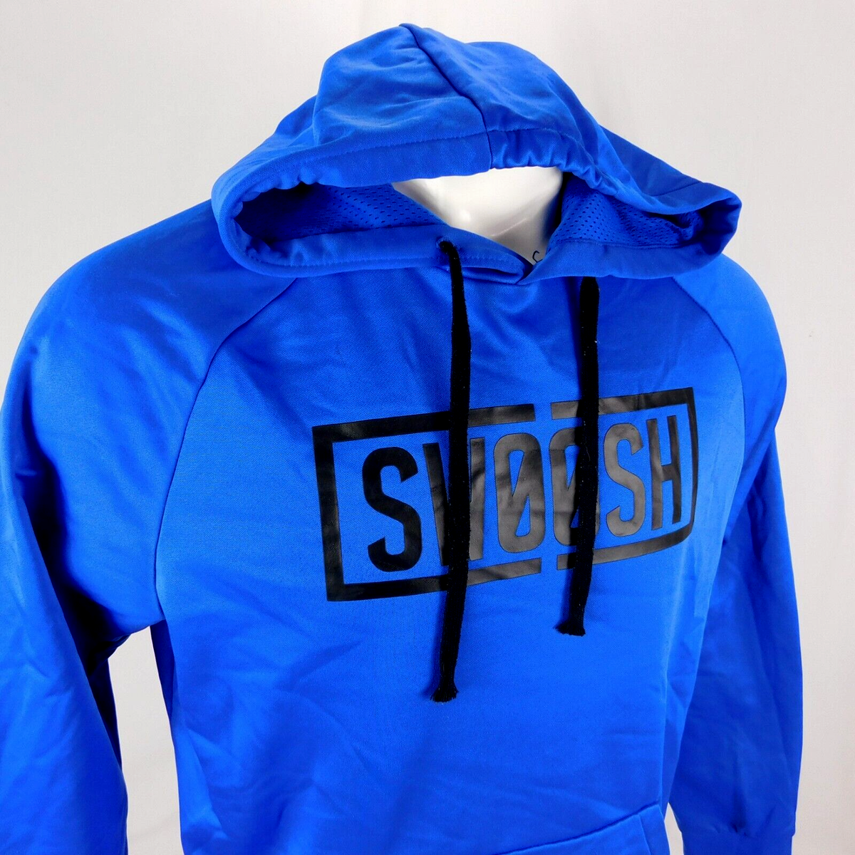 Nike Men Black Hoodie Address Color Bar Dots Tiger Stripes 