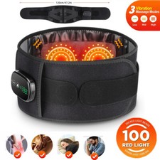 Massage Belt Electric Infrared Heated with Back Support Waist Vibration Massager