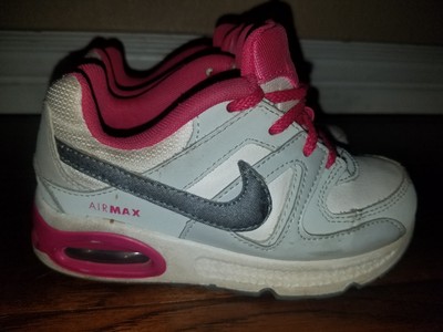 nike air max command grey and pink trainers