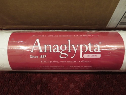 Textured Wallpaper Anaglypta Embossed Berkeley RD12 Paintable 33ft x 20.7in - Picture 3 of 23
