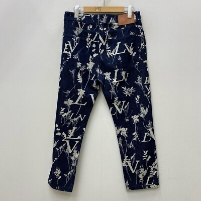 Louis Vuitton LV Leaf Pattern Regular Denim Pants Denim