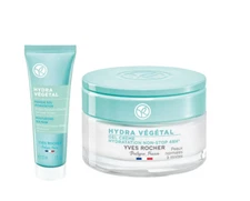 Yves Rocher Hydra Vegetal 48h Non-Stop Moisturizing Gel Cream SOS Mask Set
