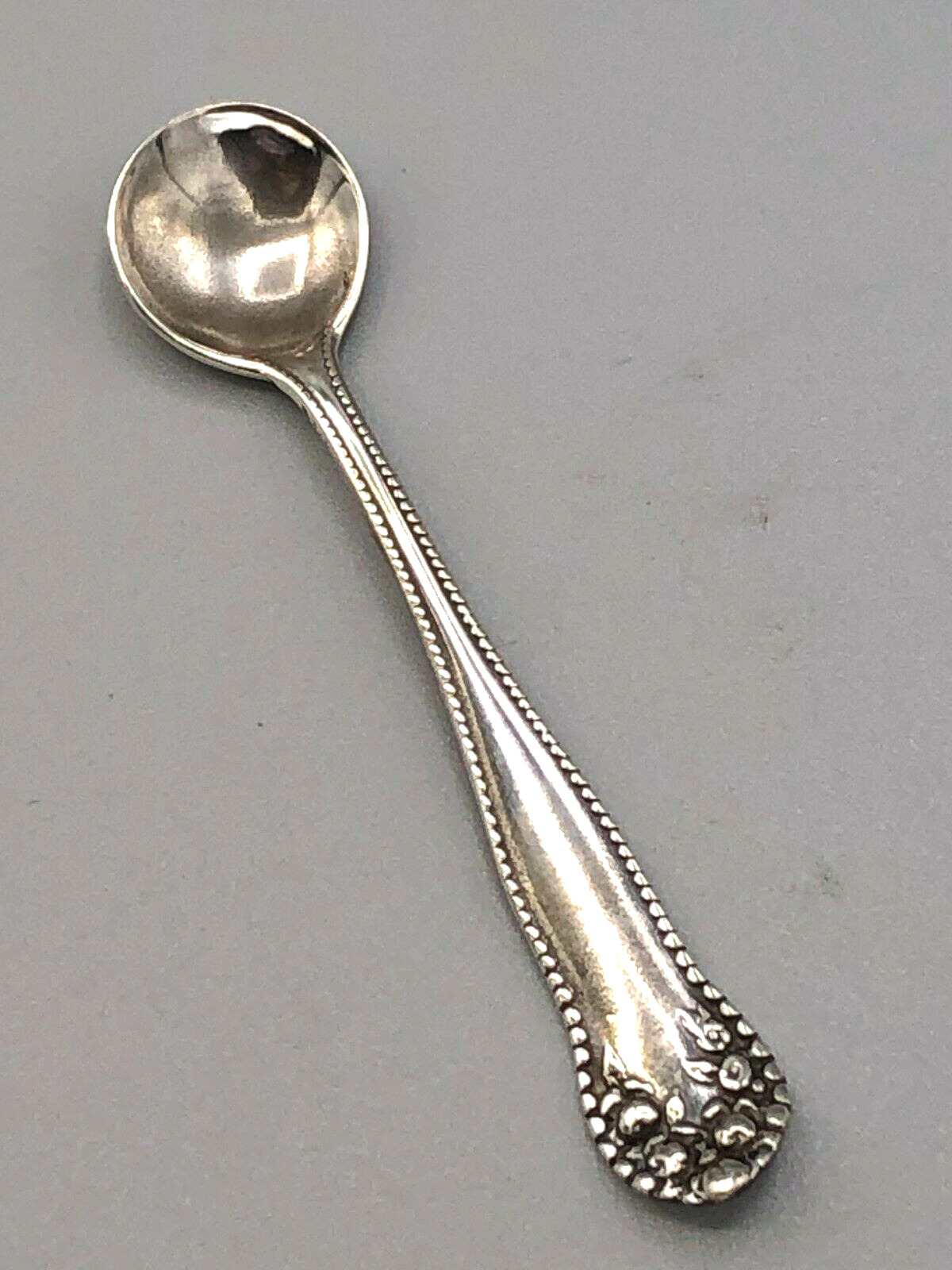 Lancaster Sterling Silver individual Salt Spoon  2 5/8"