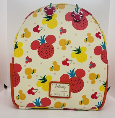 Loungefly Disney MICKEY MOUSE SPRING FRUIT MINI BACKPACK Bag 