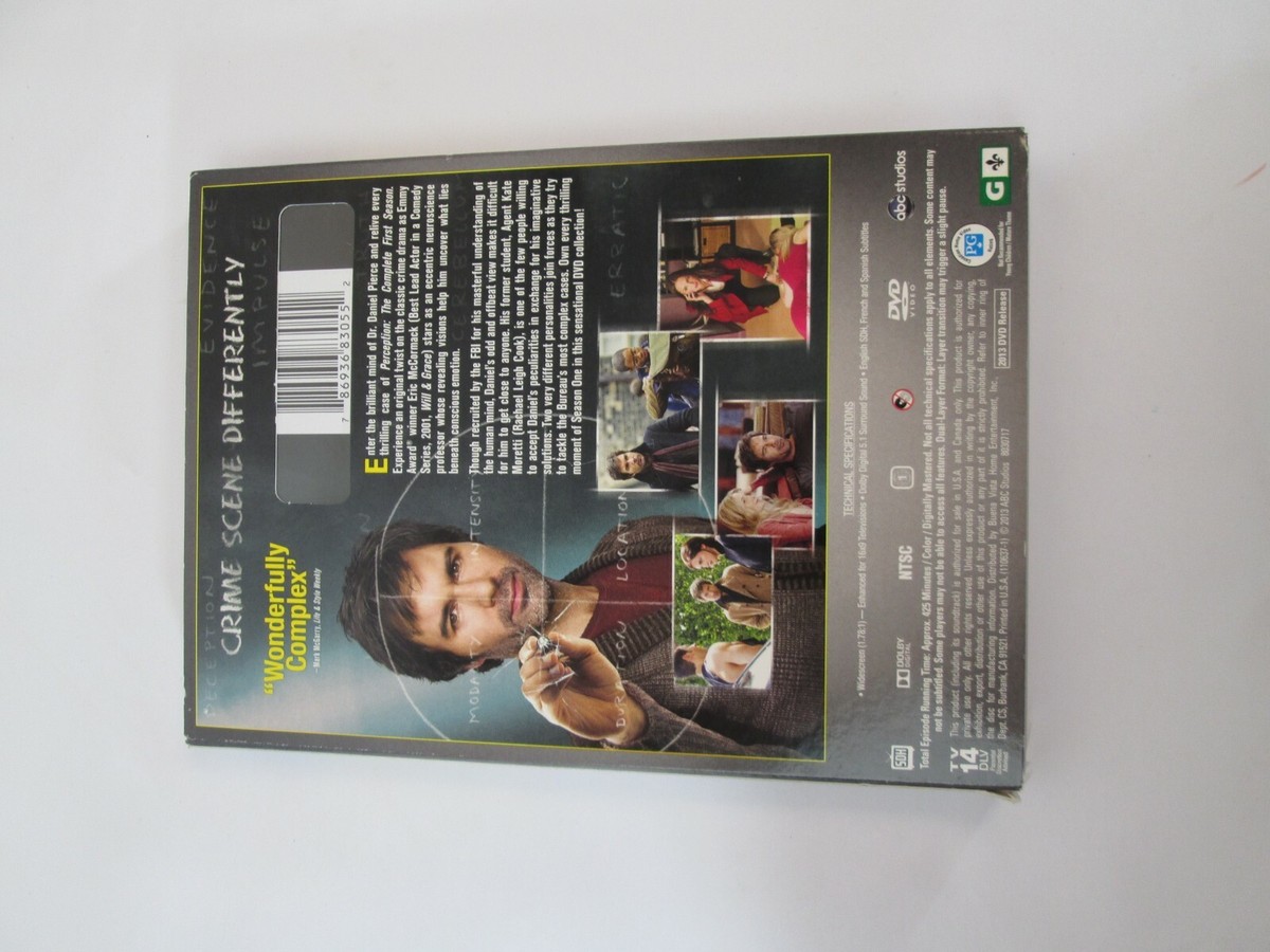 Perception: The Complete First Season DVD, 2013, 2-Disc Set
