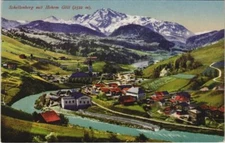 Old postcard Schellenberg with high gold GERMANY (1065854)