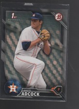 BRETT ADCOCK 2016 BOWMAN DRAFT BLACK PARALLEL CARD #BD-49  /499