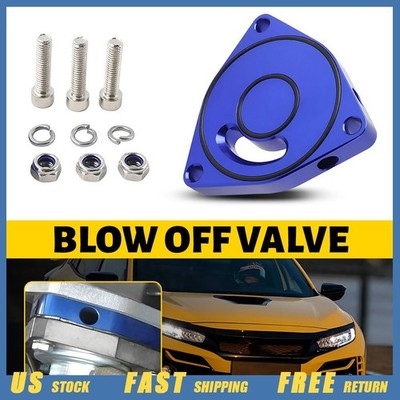 Blue Turbo Blow Off Valve Plate Spacer Kit for 2015-2021 Honda Civic Vortex EOOK