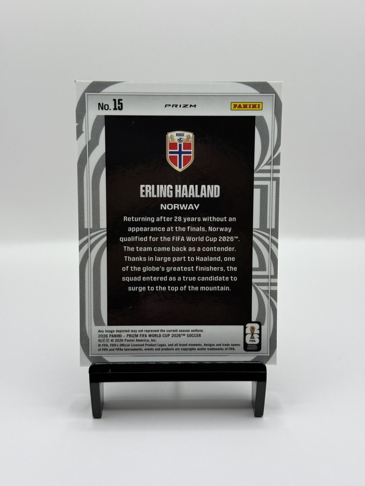 Norway 2026 Panini Prizm FIFA World Cup 5 Card Lot - Erling Haaland, Bobb, Berge view 3