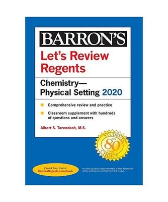 Let's Review Regents: Chemistry--Physical Setting 2020, Albert S. Tarendash