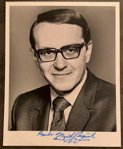 NICK BEGICH Signed Vintage 1971 Photo Alaska Congressman Disappeared Hale Boggs