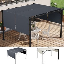 2 Pcs Pergola Replacement Canopy Cover, UV Protection, 4.9 x 1.2m
