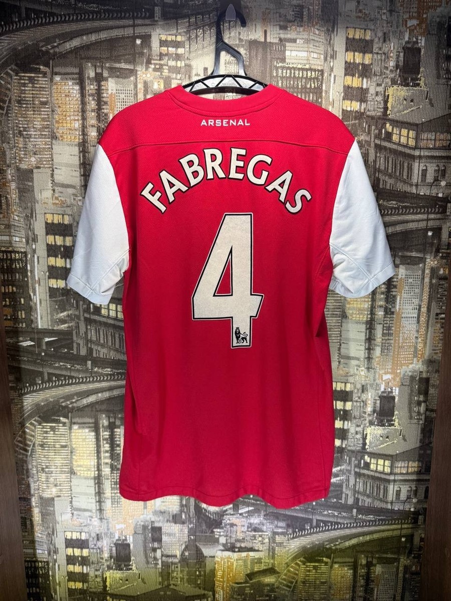 ARSENAL 2011-2012 HOME FOTOBALL SHIRT #4 FABREGAS NIKE SIZE M