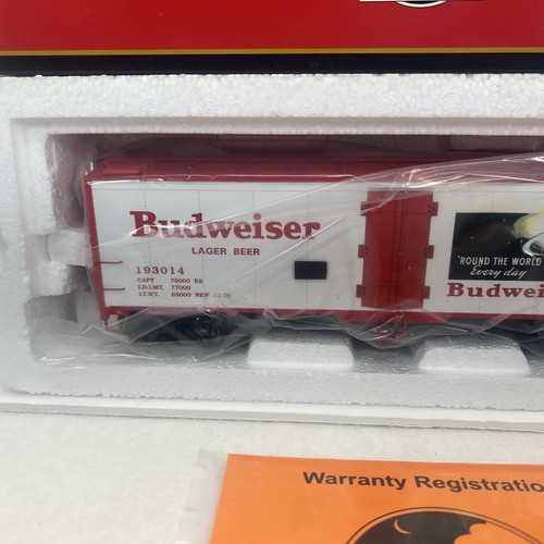 MTH Premier 20-94216 Anheuser Busch Budweiser 40’ Steel Sided Beer Reefer O NEW - Picture 4 of 10