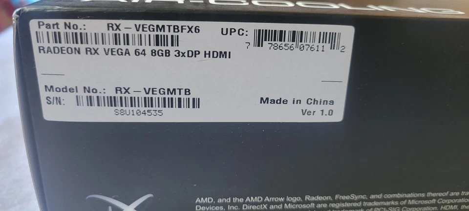 XFX AMD Radeon RX Vega 64 8GB HBM2 Graphics Card RX-VEGMTBFX6 - Image 3 of 4