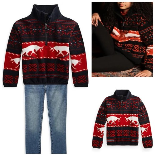 POLO RALPH LAUREN AUTHENTIC GIRLS NEW ORIGINAL PULLOVER SWEATER Sz M (8-10), NWT - Picture 4 of 8