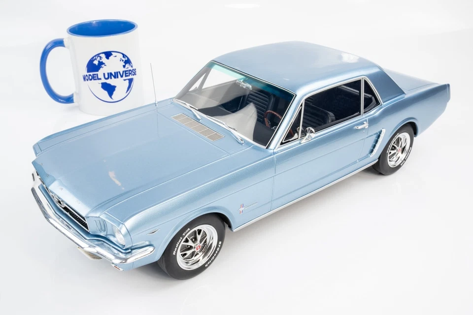 Otto Mobile - Hard Top Ford Mustang 1:12 1965 Blu Pony - Edizione Limitata Res... - Immagine 4 di 4