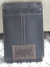 Brown Leather Dickies Men's RFID Magnetic Front Pocket Wallet EUC