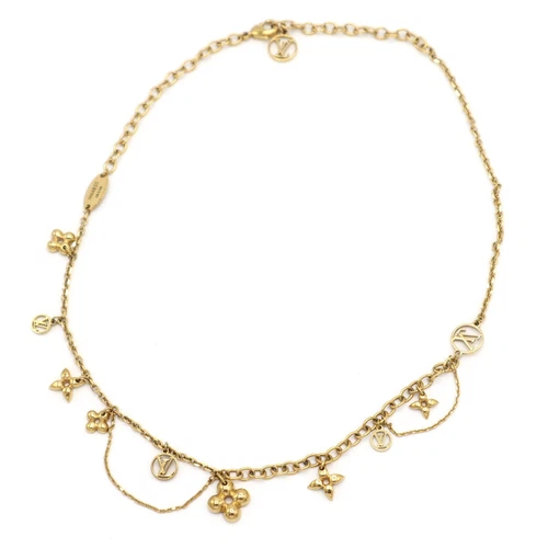 LOUIS VUITTON（LV） Collana LOUIS VUITTON LV M64855 collier fioritura 38 5 44 cm accessori donna