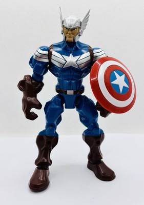 Hasbro Marvel Super Hero Mashers - Captain America mit geflügeltem Helm & Schild