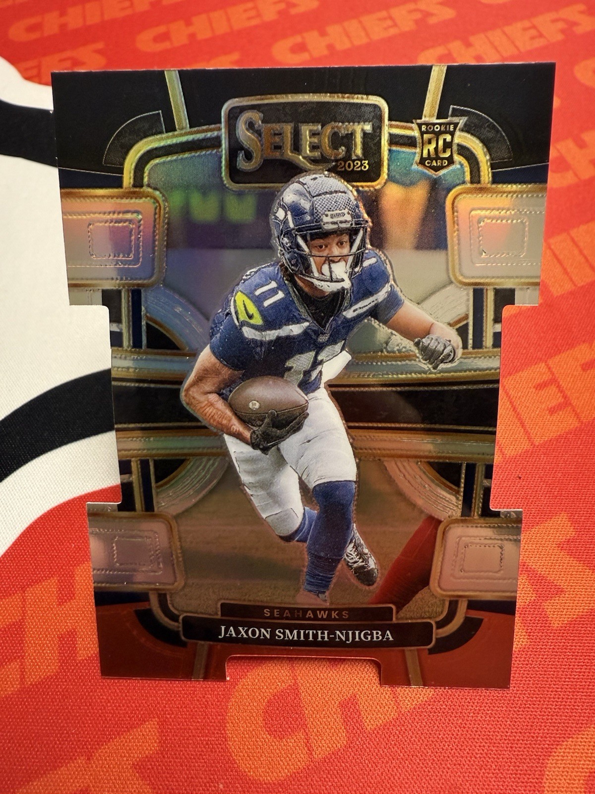 2023 Panini Select - Concourse Jaxon Smith-Njigba Black & Red Prizm Die-Cut (RC)
