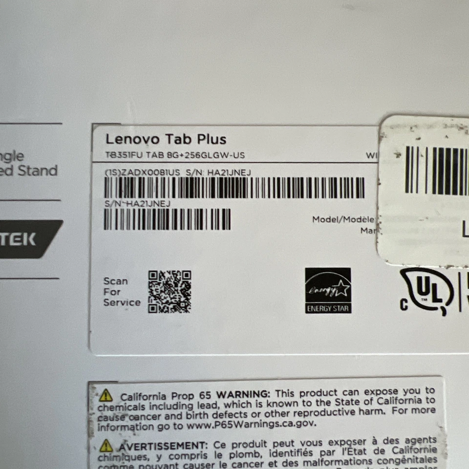 Tablet Lenovo - Tab Plus - 11,5" - 256 GB - Gris Luna Foto 2 de 2