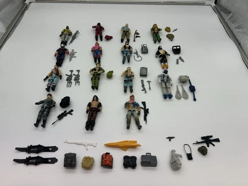 15 Vtg. 1984-1985 GI Joe Figures W/ Accessories & 14 Additional Accessories