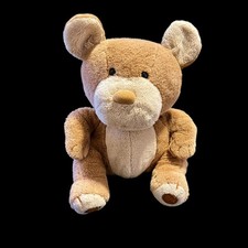 Teddy Bear Plush Stuffed Animal Brown Soft Cuddly Toy Vintage 1981 Hosung Korea