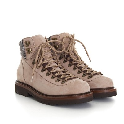 BRUNELLO CUCINELLI 1850$ Nubuck Mountain-style Boots - Wool & Cashmere Insert