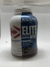 Dymatize Elite 100% Whey Protein Powder Rich Chocolate 5lb Exp 06/27 No Lid