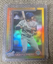 Braden Montgomery 2025 Topps Chrome Pro Debut Gold Refractor 16/50!