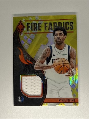 2023-24 Panini Phoenix - Fire Fabrics Kyrie Irving #FF-IRV Yellow