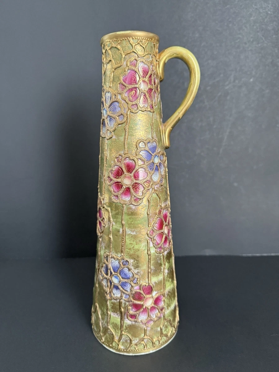 陶瓷多色古董日本原创古董花瓶| eBay