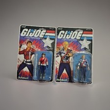 GI Joe ReAction Plus Wave 8 Americas 250th Anniversary Duke Lady Jaye Super7 NEW