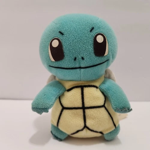 Pokemon Squirtle 5" Plush Doll Bean Bag Toy 1998 Game Freak Beanie Vintage