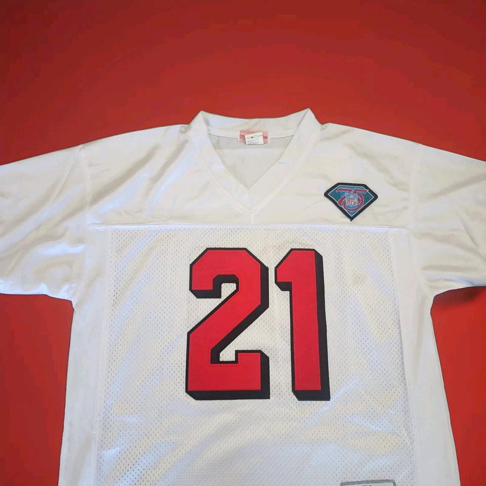 老式Deion Sanders球衣复古白色旧金山49人队-男式大号 — 第 4/4 张图片