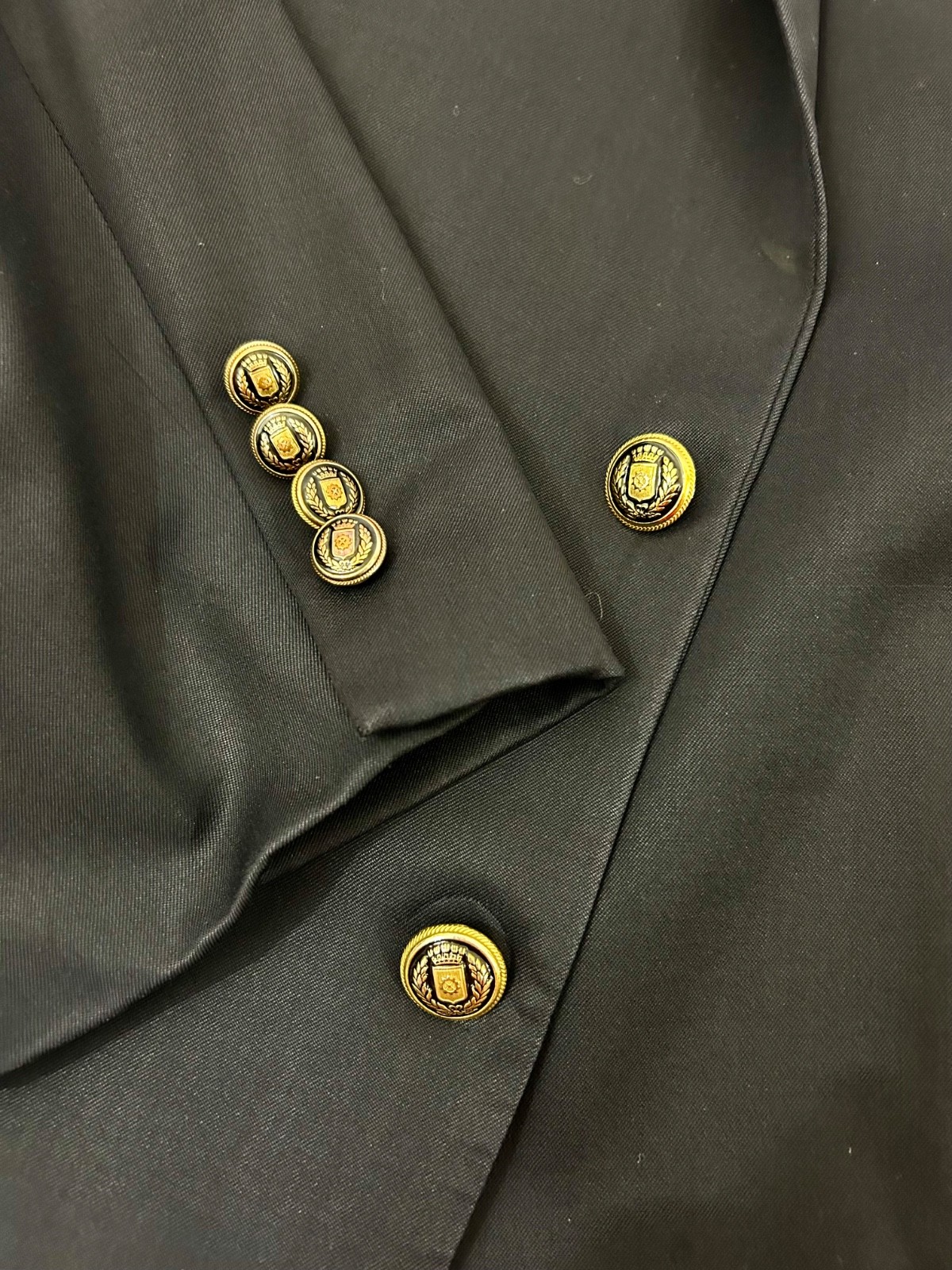 Corbin Recent Blue Navy Wool Solid Blazer Sz 44L - image 6