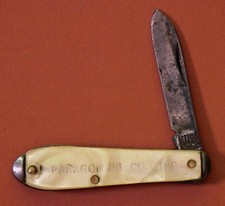 Paragon Oil Co Inc Miniature Pocket Knife Market 7-2400 Utica Cut Co NY tra1-15